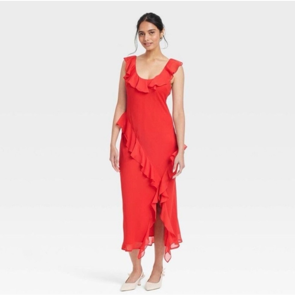 a new day Vibrant Red Maxi Dress